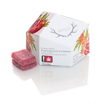 Gummy - Hybrid - 1:1 CBD:THC - Pomegranate - 10 Gummies